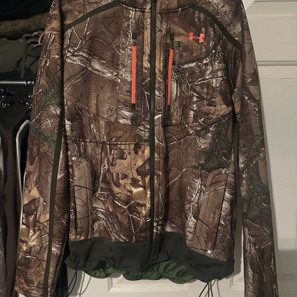 Under Armour Olive Jacket with Yellow Accents